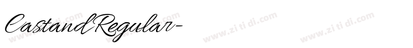 Castand Regular字体转换